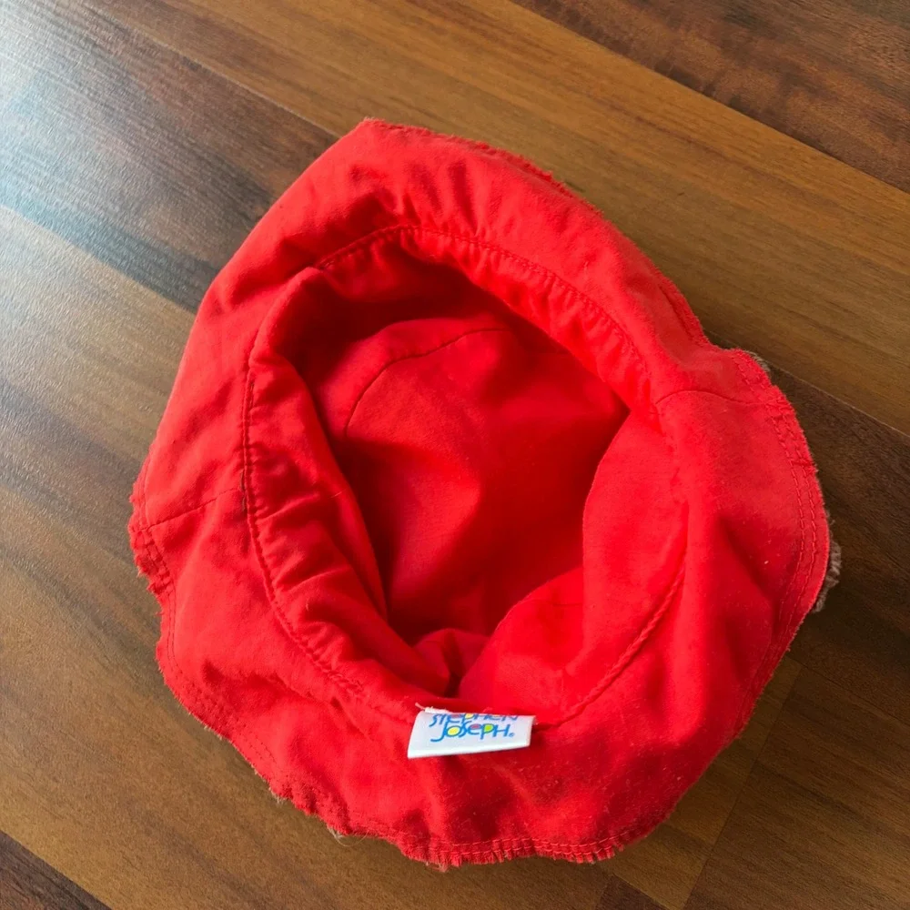 Stephen Joseph Kids Crab Bucket Hat Brown Corduroy Never Crabby Sun Hat